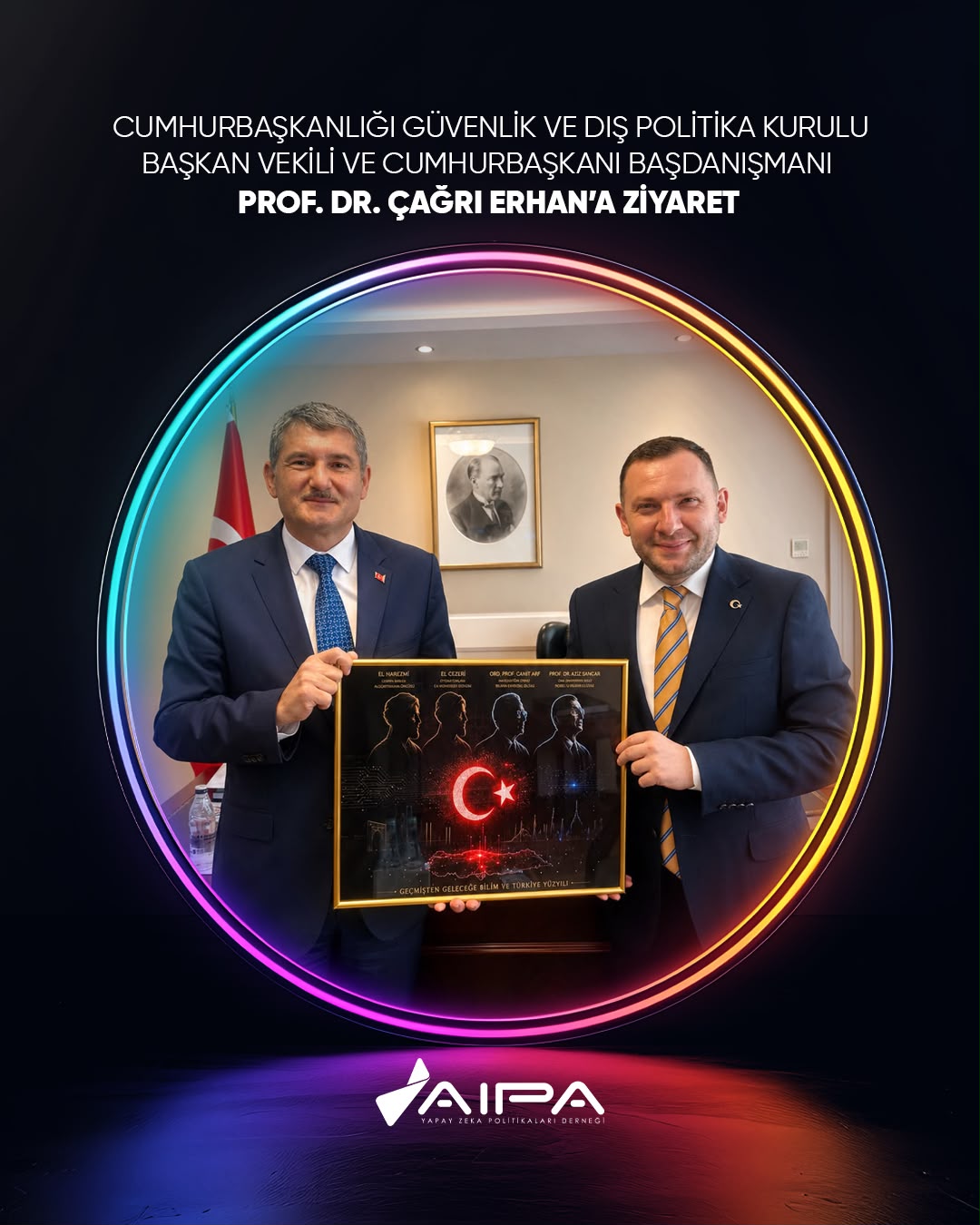 Cumhurbaşkanlığı Güvenlik ve Dış Politika Kurulu Başkan Vekili ve Cumhurbaşkanı Başdanışmanı Prof. Dr. Çağrı Erhan’a Ziyaret
