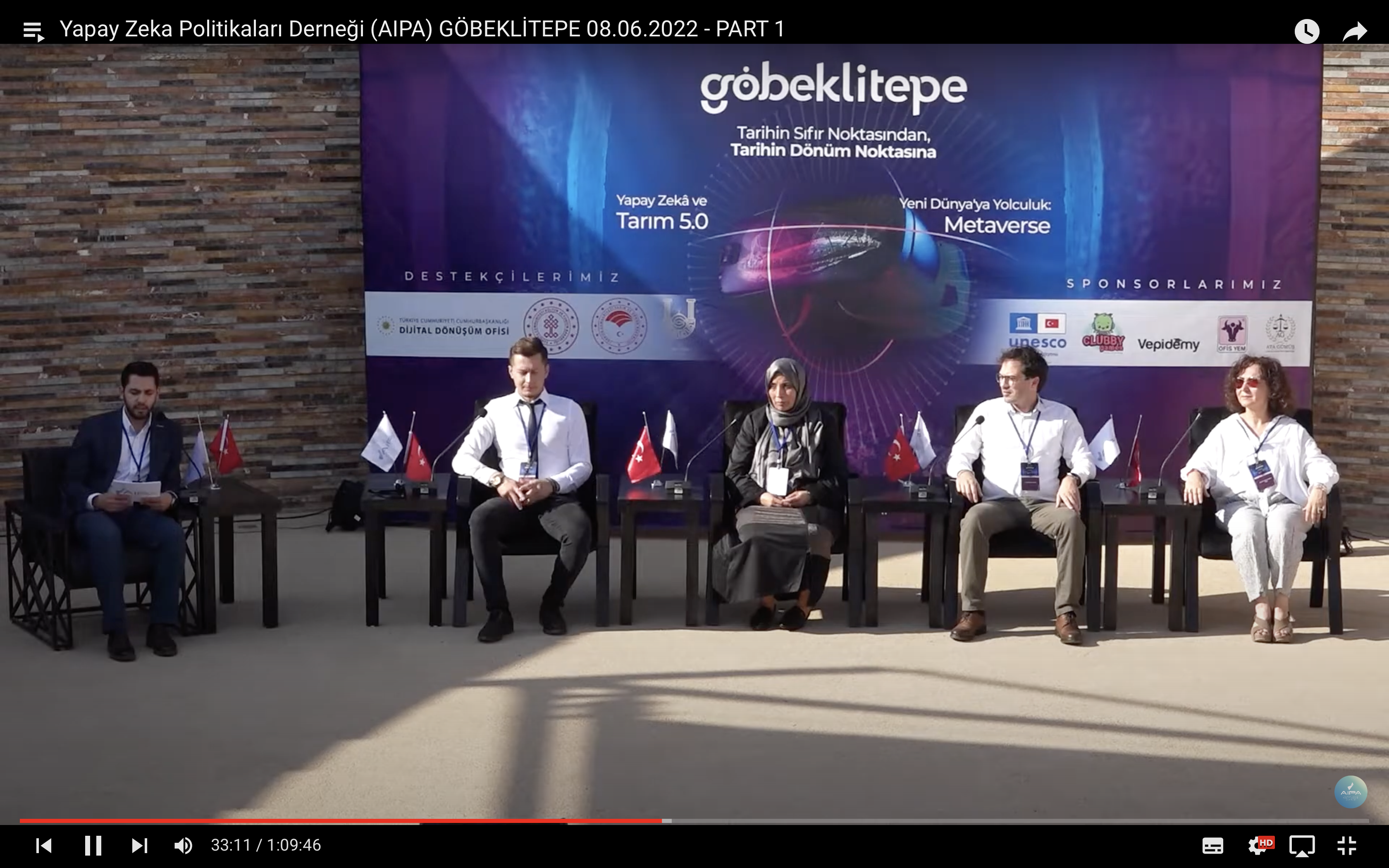 Yapay Zeka Politikaları Derneği (AIPA) GÖBEKLİTEPE 08.06.2022 - PART 1